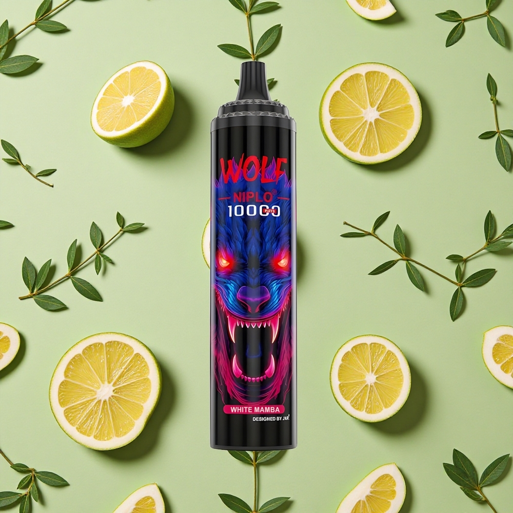 JNR Wolf Niplo 10000 Puffs 20ml E-líquido Mamba Branca