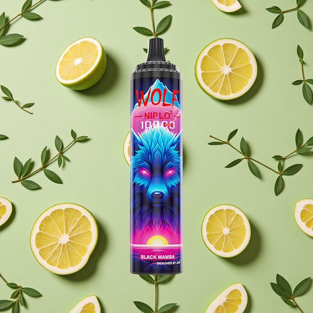 JNR Wolf Niplo 10000 Puffs 20ml E-líquido Mamba Negra