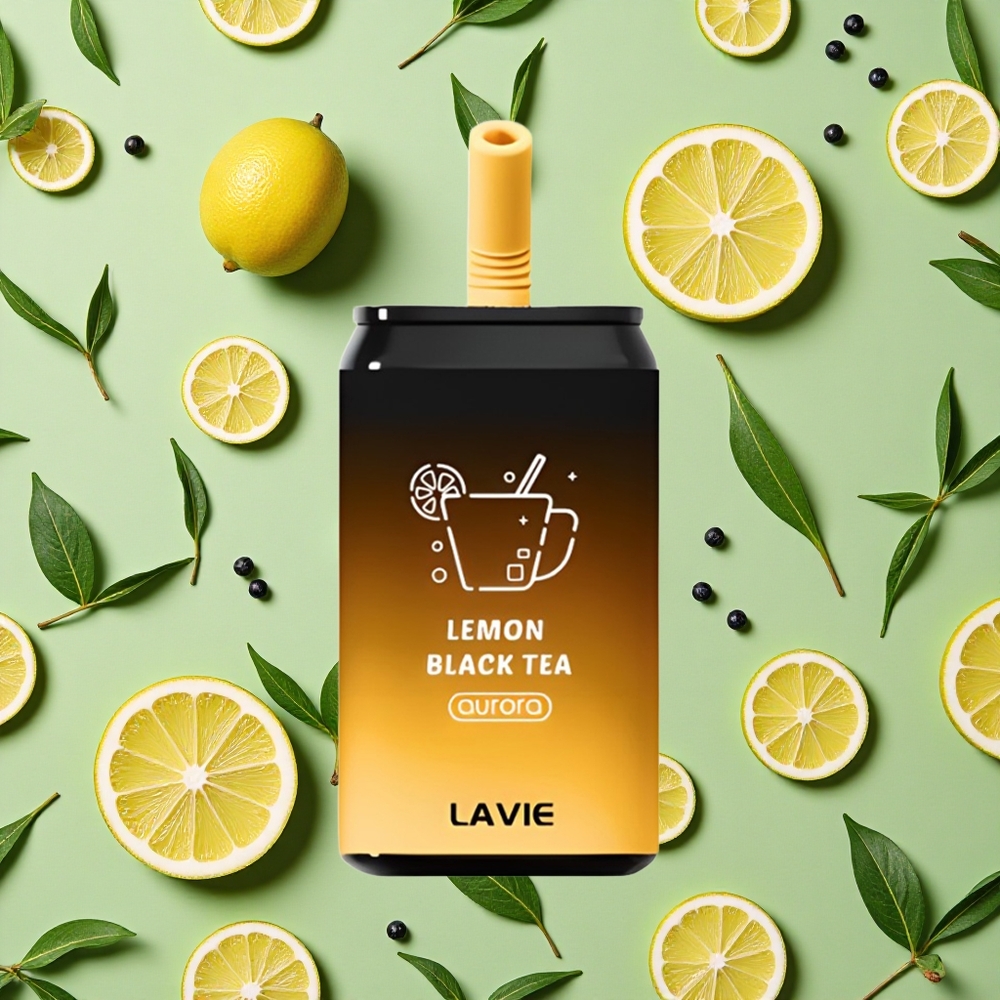 LAVIE Aurora 11000 Puffs 22ml E-líquido Chá Preto Limão Vape descartável