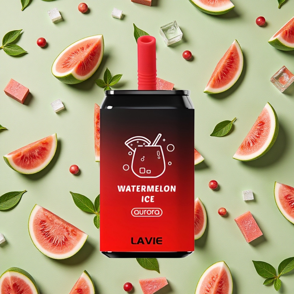 LAVIE Aurora 11000 Puffs 22ml E-líquido Melancia Gelo Vape descartável
