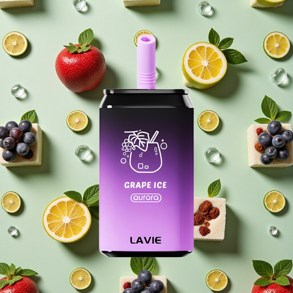 LAVIE Aurora 11000 Puffs 22ml E-líquido Uva Gelo