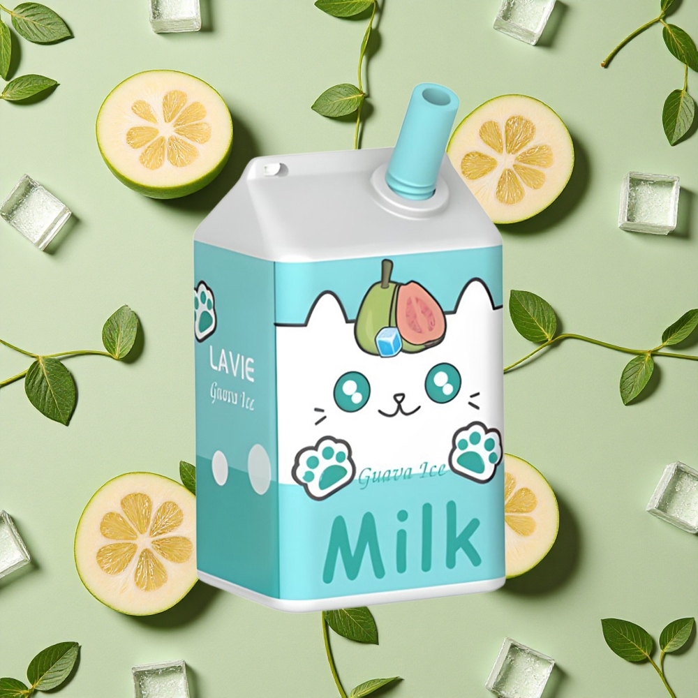LAVIE Milk 7000 Puffs 16ml E-líquido Goiaba Gelo