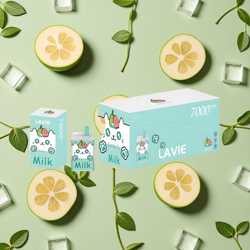 LAVIE Milk 7000 Puffs 16ml E-líquido Goiaba Gelo