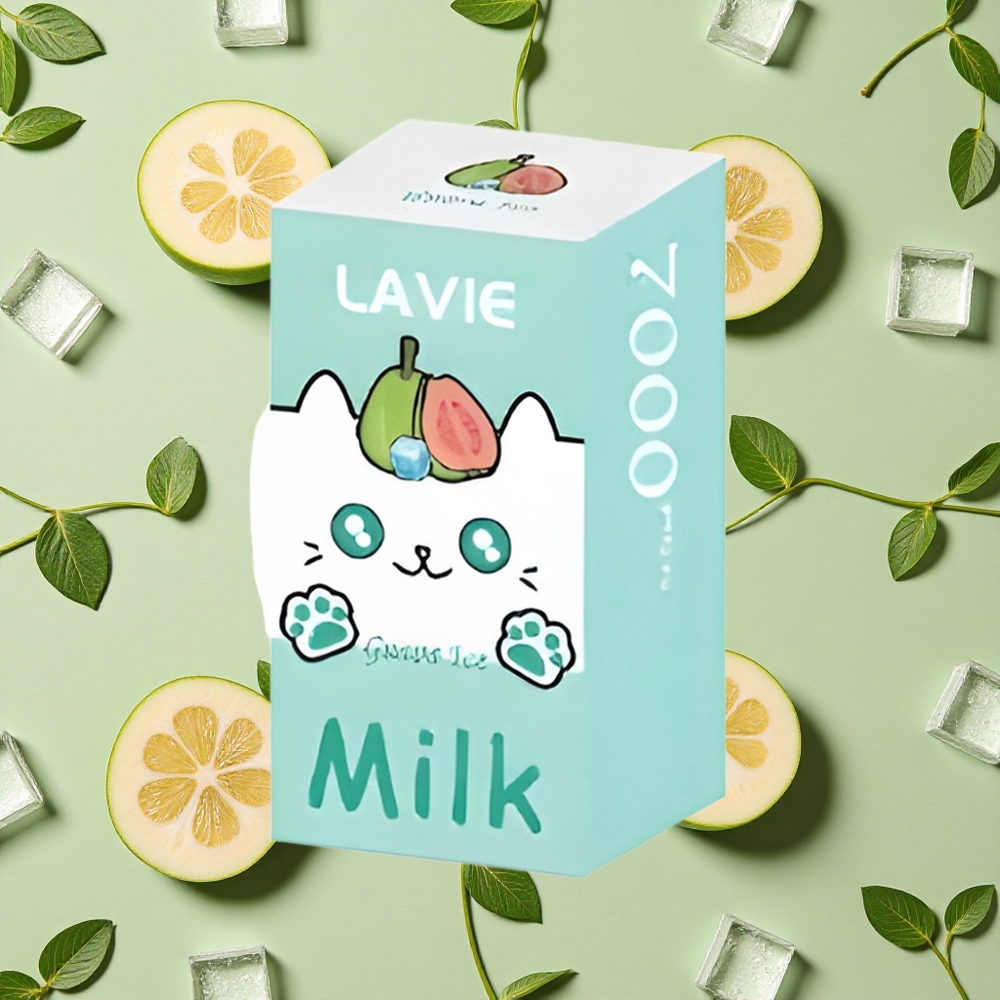 LAVIE Milk 7000 Puffs 16ml E-líquido Goiaba Gelo