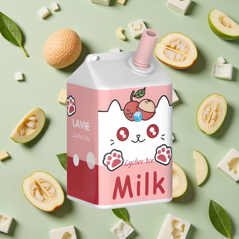 LAVIE Milk 7000 Puffs 16ml E-líquido Lichia Gelo