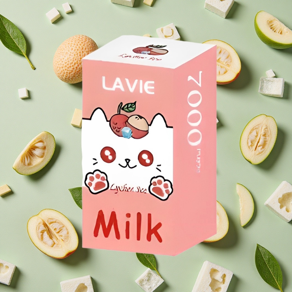 LAVIE Milk 7000 Puffs 16ml E-líquido Lichia Gelo