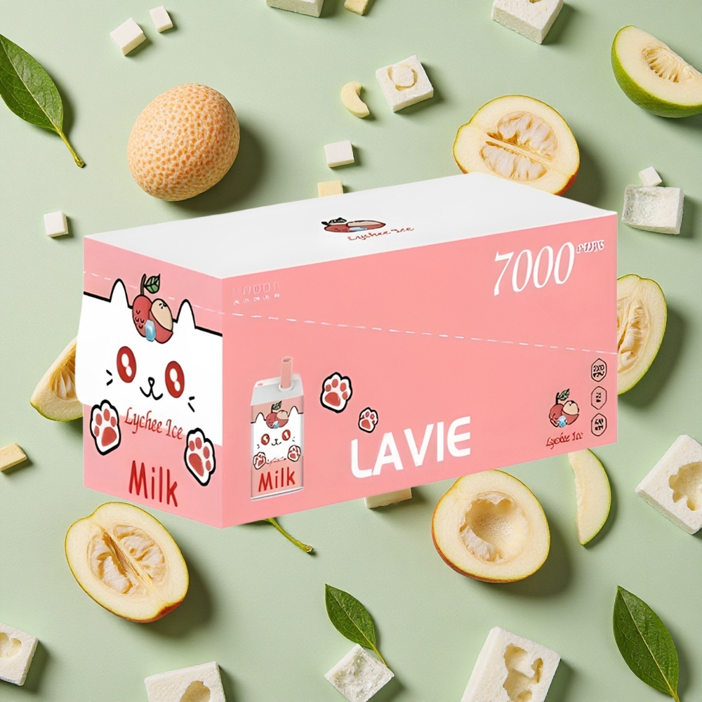 LAVIE Milk 7000 Puffs 16ml E-líquido Lichia Gelo