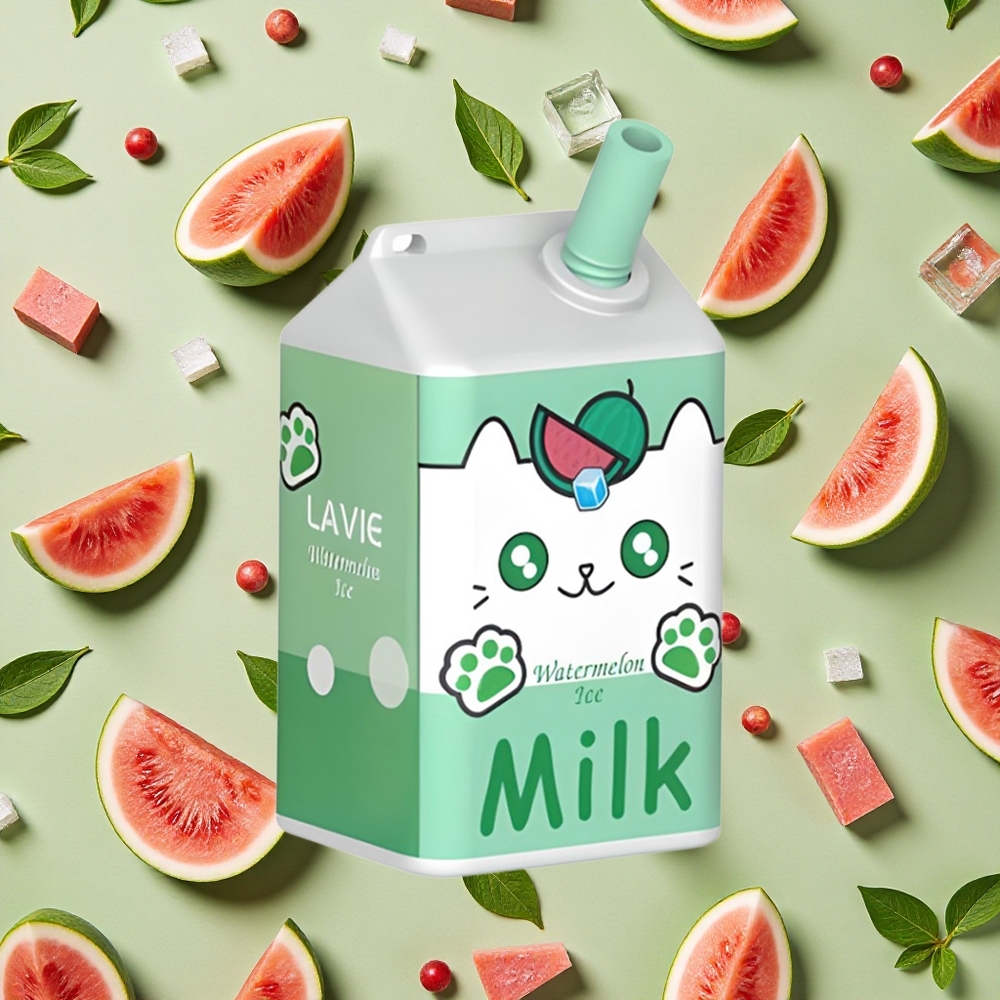 LAVIE Milk 7000 Puffs 16ml E-líquido Melancia Gelada Recarregável