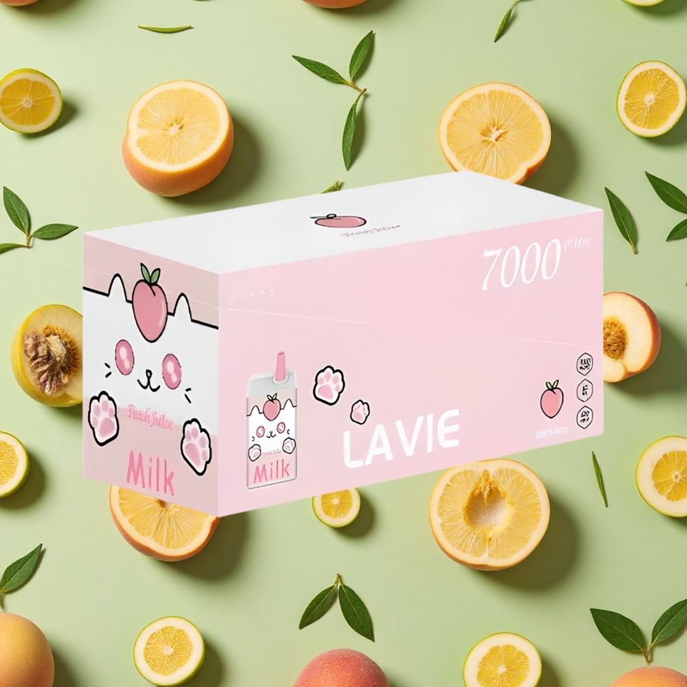 LAVIE Milk 7000 Puffs 16ml E-líquido Suco de Pêssego