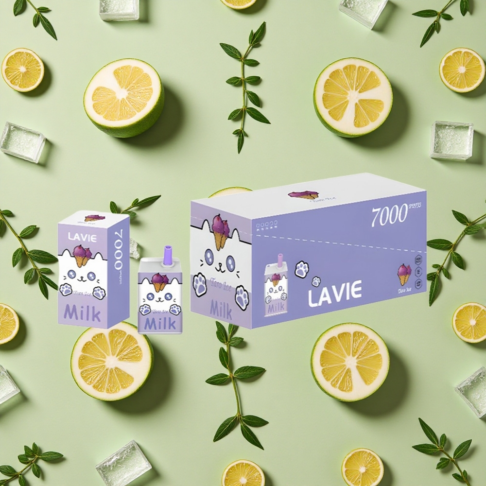 LAVIE Milk 7000 Puffs 16ml E-líquido Taro Gelo