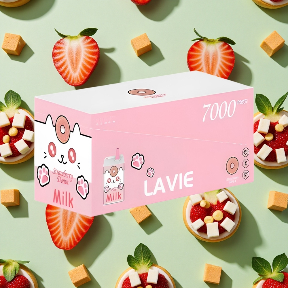 LAVIE Milk 7000 Puffs 600mAh Morango Donut