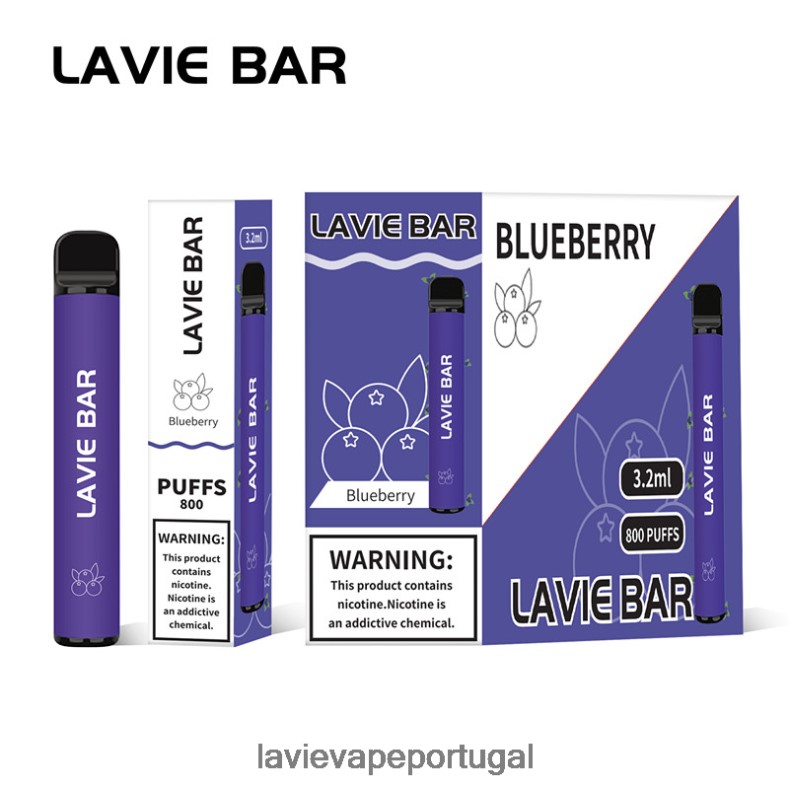 LAVIE Nicotine - LAVIE BAR 800 baforadas gelo de mirtilo TB68V6310