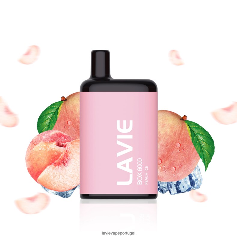 LAVIE Nicotine - LAVIE BOX 6000 baforadas gelo de pêssego TB68V6200