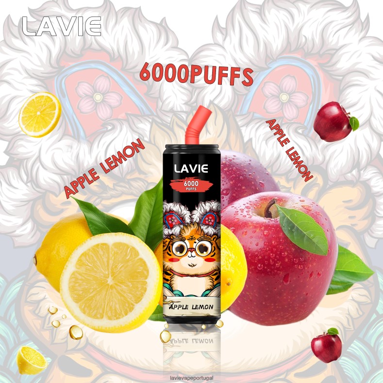 LAVIE Nicotine - LAVIE Coke BAR 6000 baforadas maçã limão TB68V6275