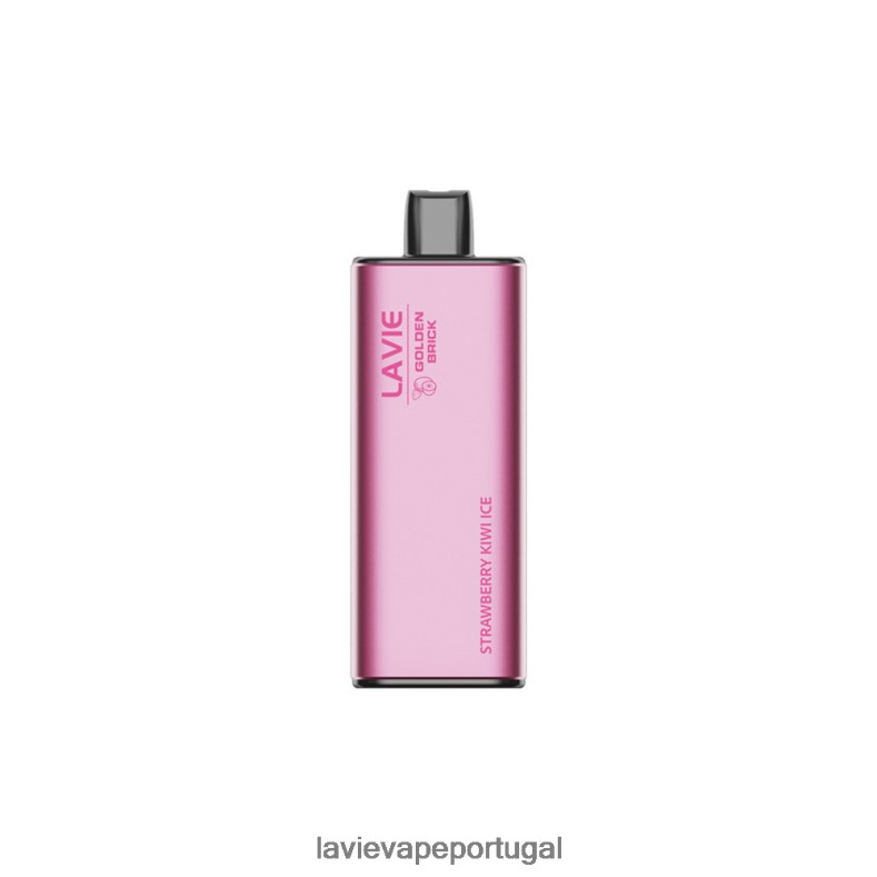 LAVIE Nicotine - LAVIE GOLDEN BRICK 10000 baforadas gelo de morango e kiwi TB68V665