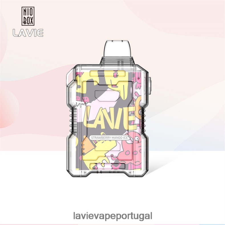 LAVIE Nicotine - LAVIE NIO BOX 9000 baforadas gelo de manga e morango TB68V6190