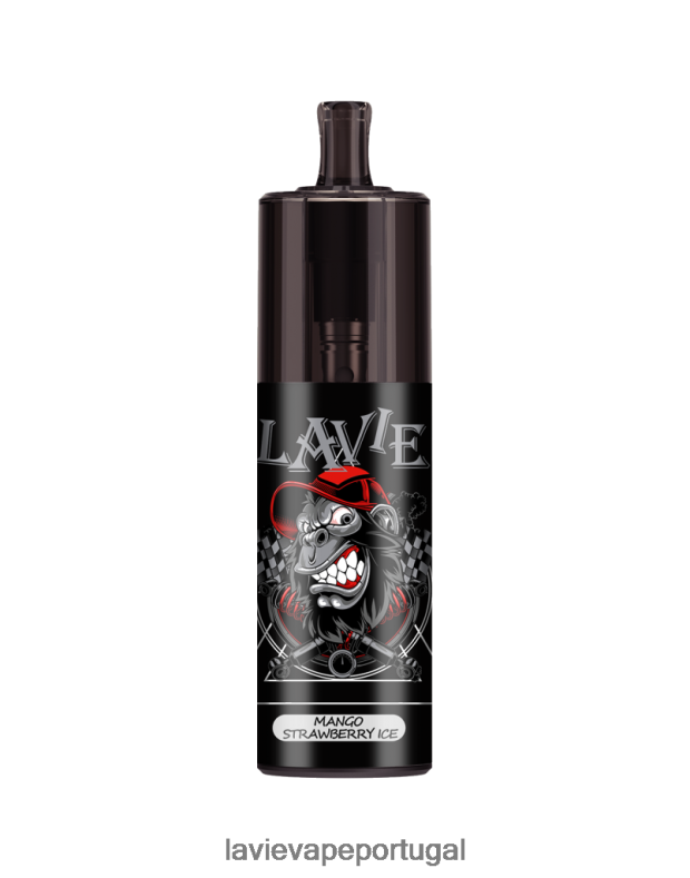 LAVIE Vape Lisbon - LAVIE COLOUR BAR Controle de fluxo de ar de 10000 baforadas gelo de manga e morango TB68V6333