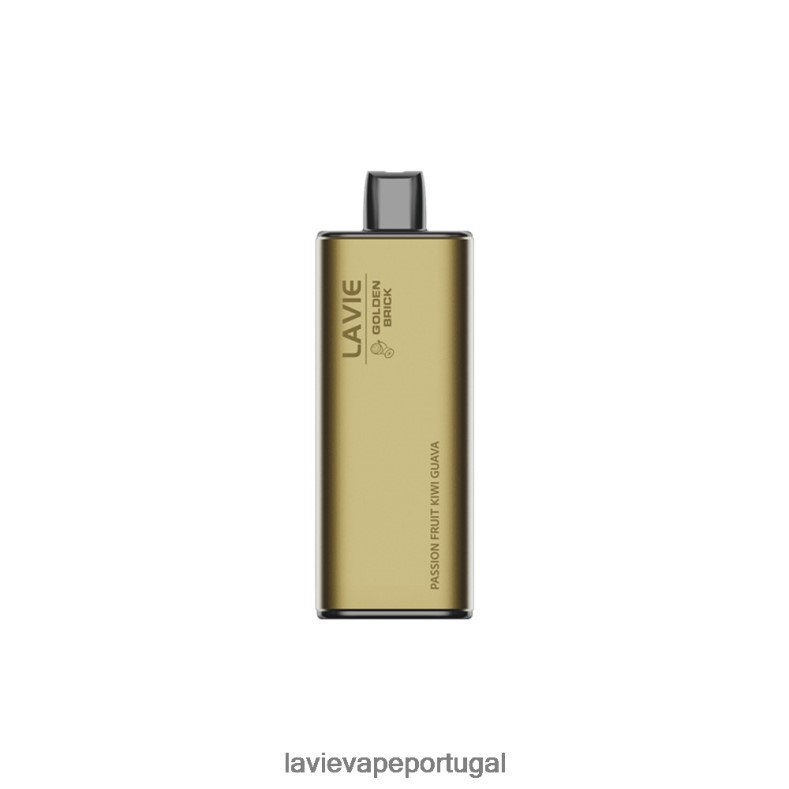 LAVIE Vape Lisbon - LAVIE GOLDEN BRICK 10000 baforadas maracujá kiwi goiaba TB68V663