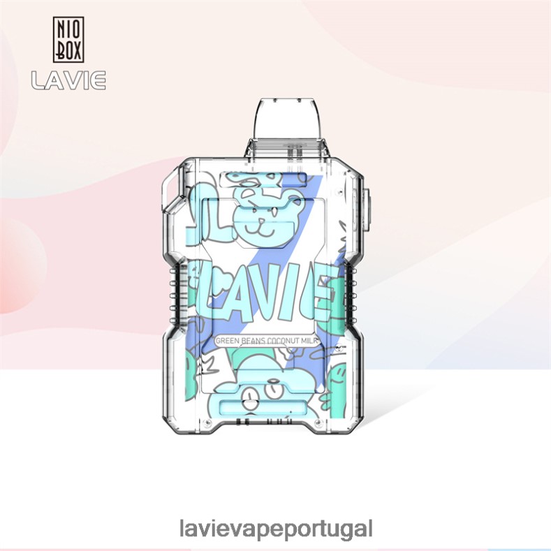 LAVIE Vape Lisbon - LAVIE NIO BOX 9000 baforadas feijão verde leite de coco TB68V6188