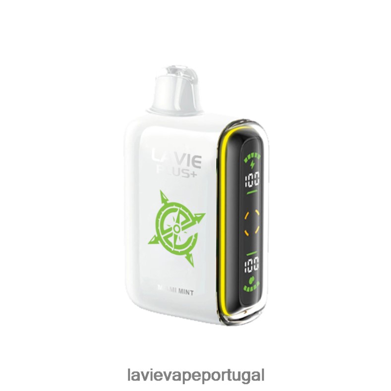 LAVIE Vape Lisbon - LAVIE PLUS 15000 baforadas hortelã de miami TB68V698