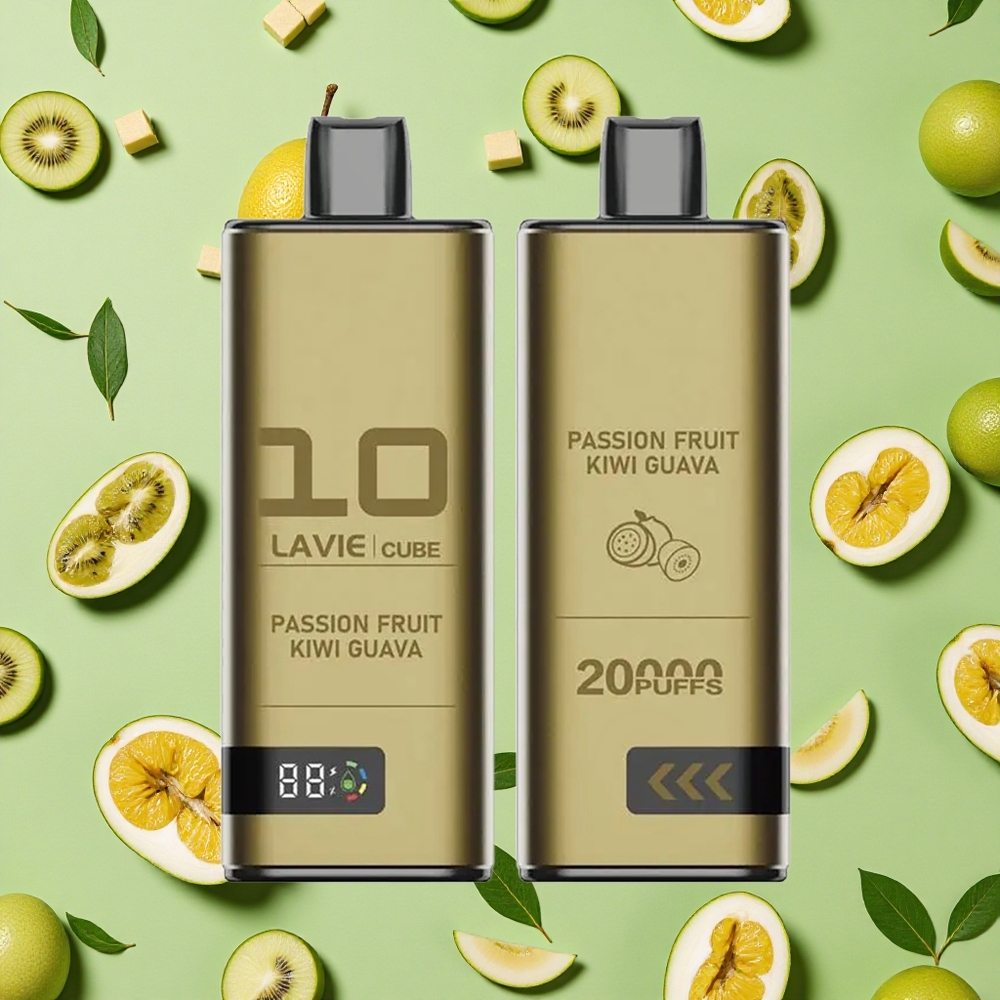Lavie Cube 20000 Puffs 28ml E-líquido Maracujá Kiwi Goiaba