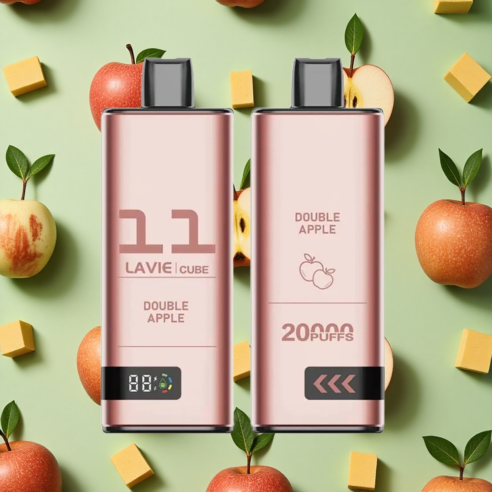 Lavie Cube 20000 Puffs 28ml E-líquido Maçã Dupla Vape descartável