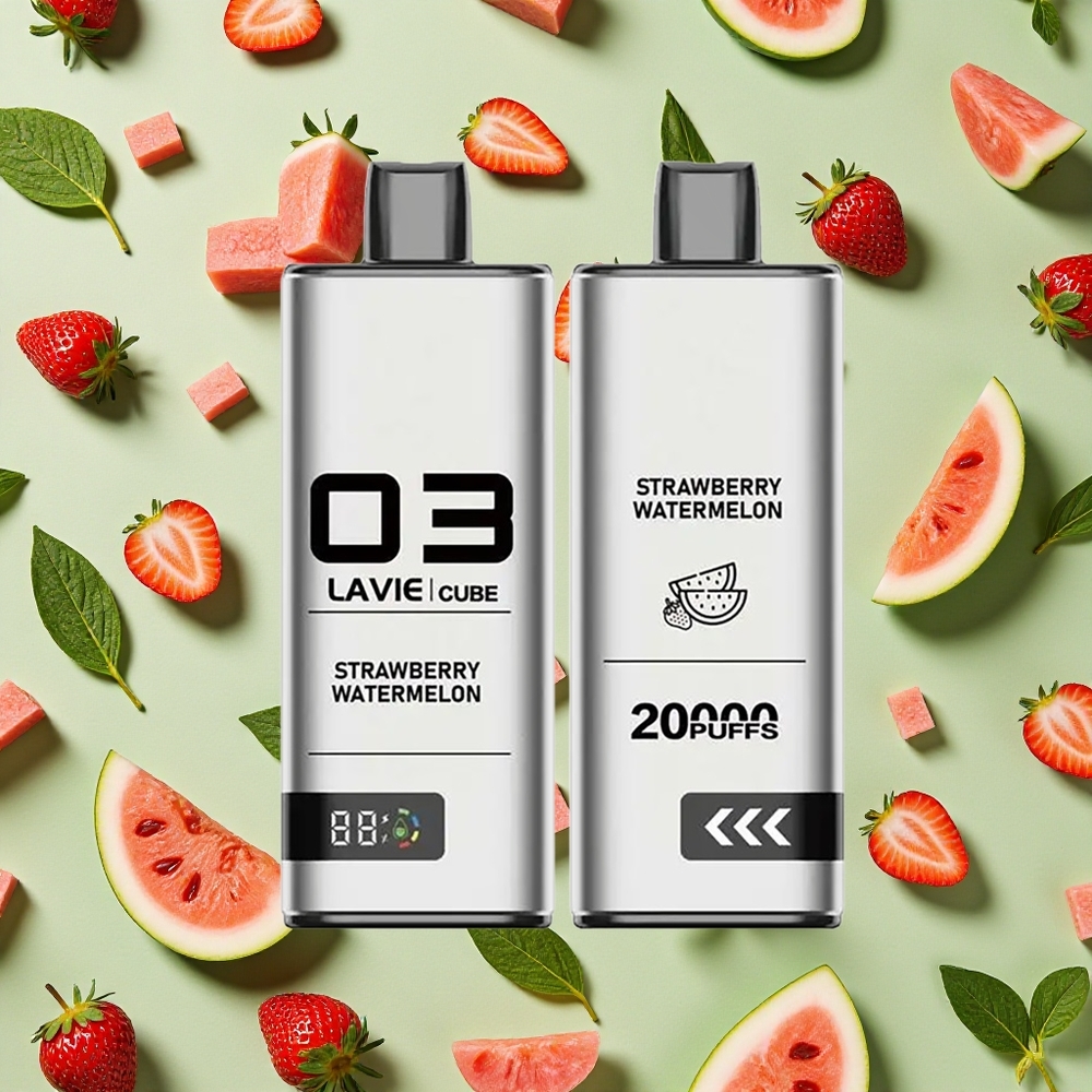 Lavie Cube 20000 Puffs 28ml E-líquido Morango Melancia Vape descartável