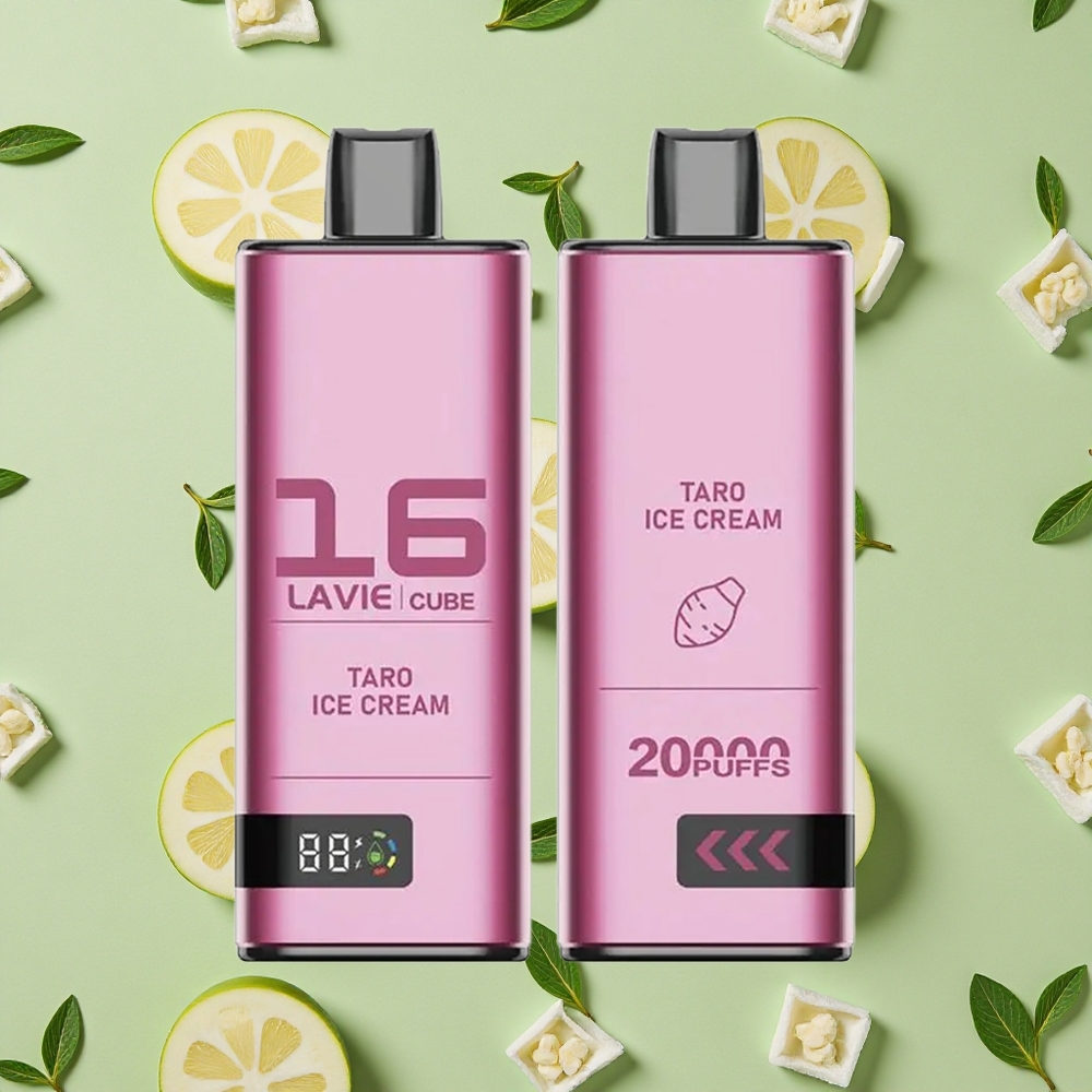 Lavie Cube 20000 Puffs 28ml E-líquido Taro Sorvete Vape descartável