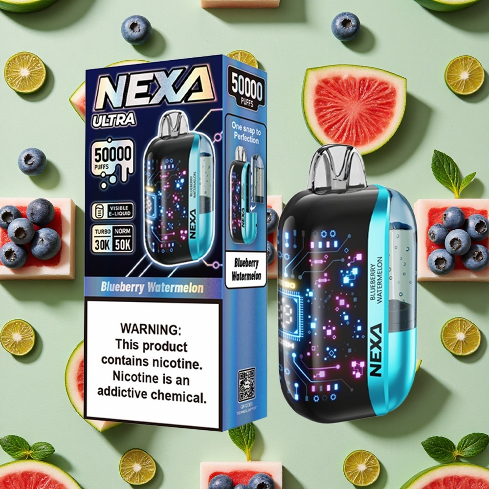 NEXA Ultra 50000 Bocadas Mirtilo Melancia 20ml E-líquido 800mAh