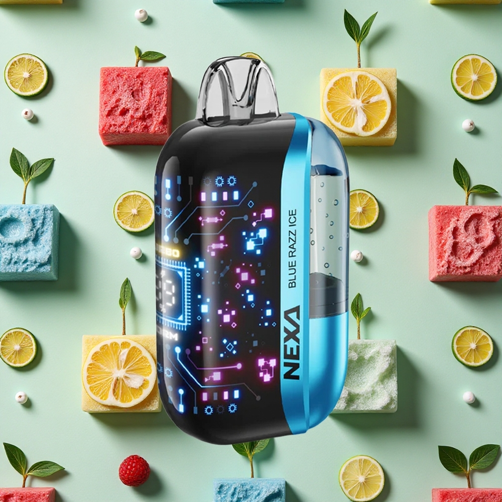 NEXA Ultra 50000 Puffs 20ml E-líquido Azul Framboesa Gelo