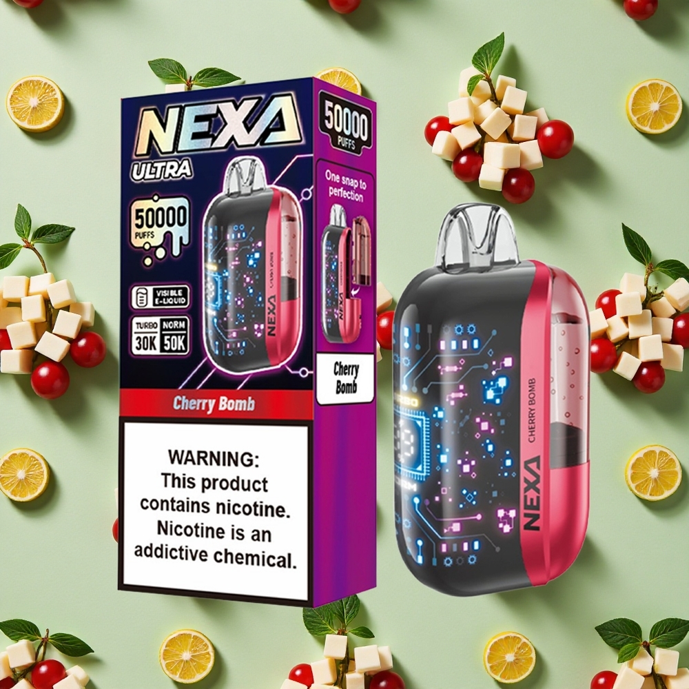 NEXA Ultra 50000 Puffs 20ml E-líquido Cereja Bomp