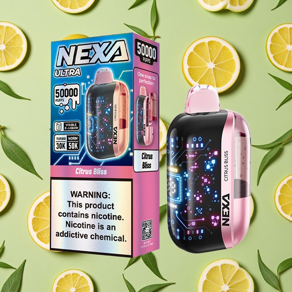 NEXA Ultra 50000 Puffs 20ml E-líquido Feliz Cítrico