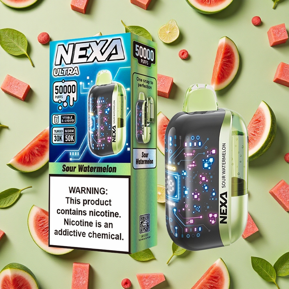 NEXA Ultra 50000 Puffs 20ml E-líquido Melancia Azeda