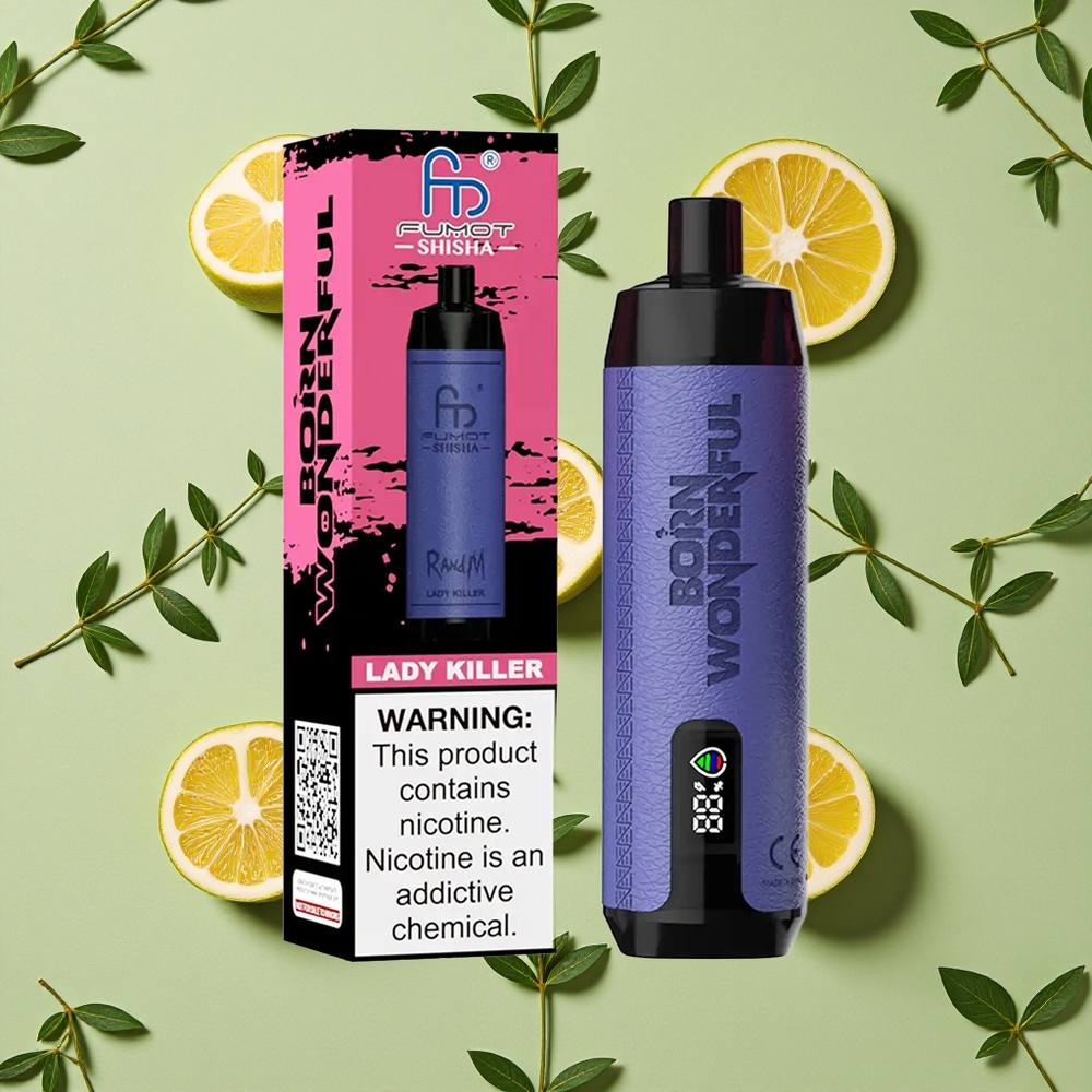 RandM Fumot Shisha 10000 Puffs 18ml E-líquido Lady Killer Assassina