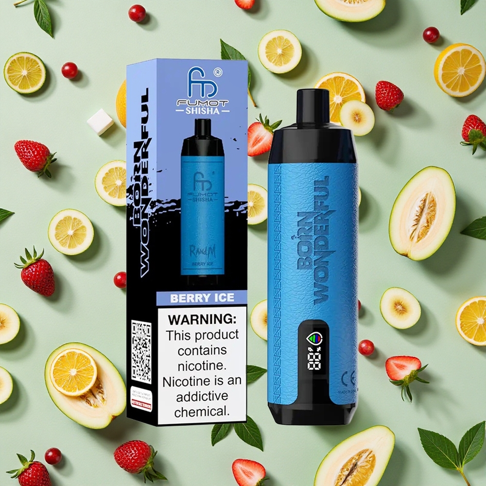 RandM Fumot Shisha 10000 Puffs 18ml E-líquido pré-carregado Bagas Gelado