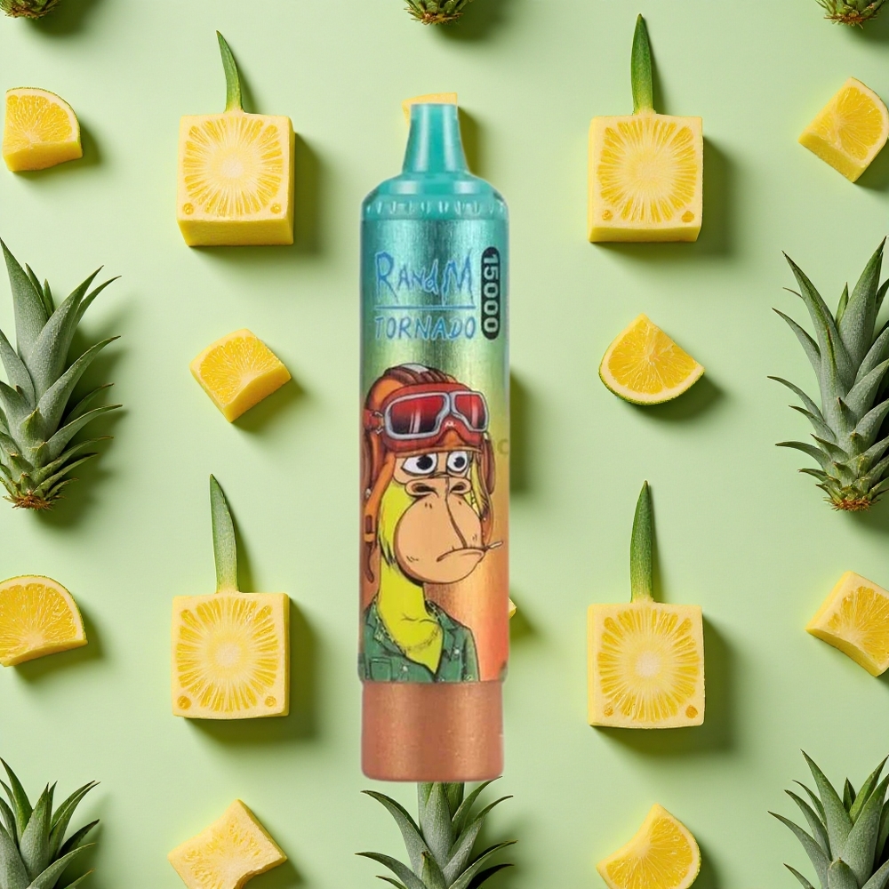 RandM Fumot Tornado 15000 Puffs 25ml E-líquido Abacaxi Gelado
