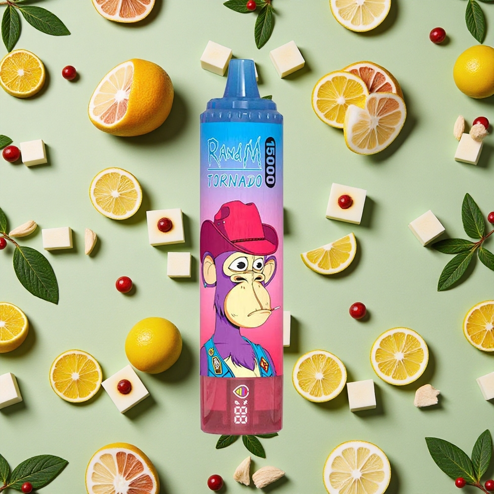 RandM Fumot Tornado 15000 Puffs 25ml E-líquido Bagunça de Frutas Vape descartável