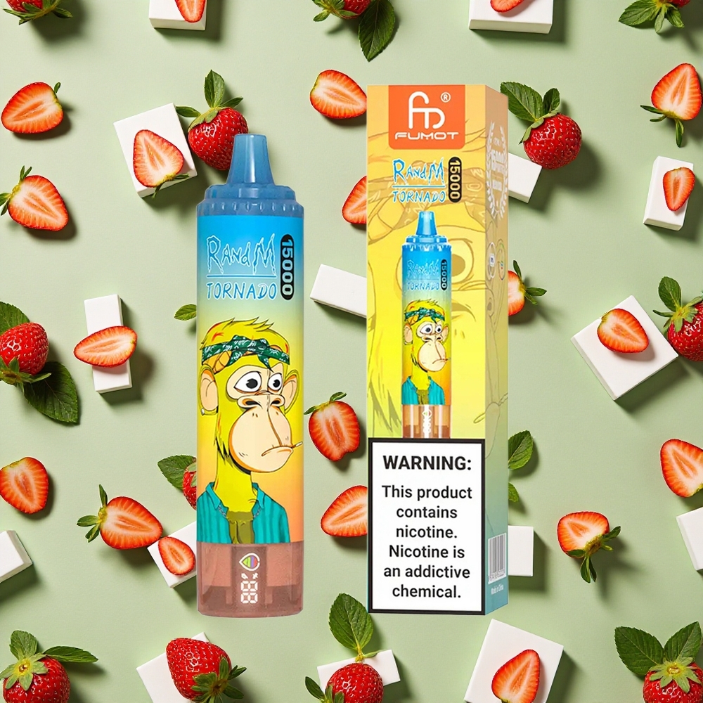 RandM Fumot Tornado 15000 Puffs 25ml E-líquido Morango