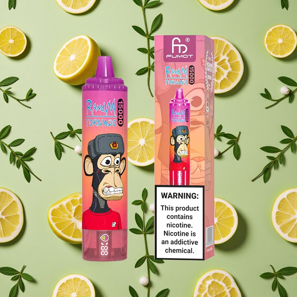 RandM Fumot Tornado 15000 Puffs 25ml E-líquido Pitaya Vape descartável