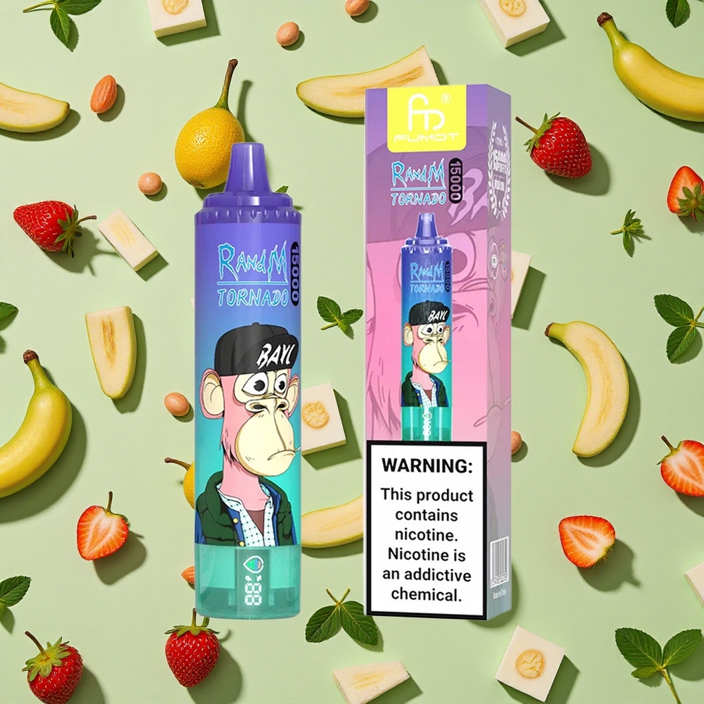 RandM Fumot Tornado 15000 Puffs Morango Banana