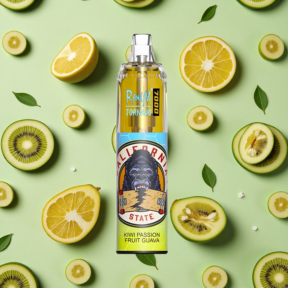 RandM Fumot Tornado 7000 Puffs 14 ml E-líquido Kiwi Maracujá Goiaba