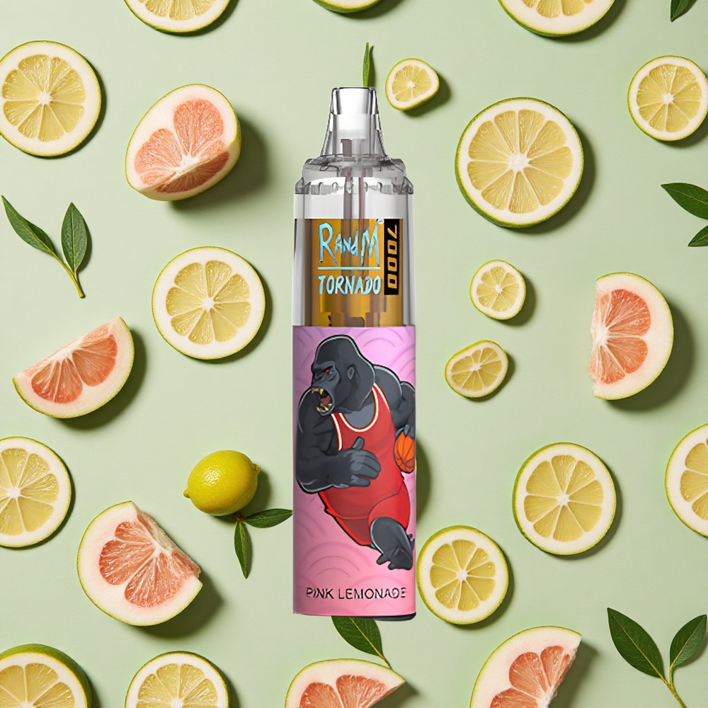 RandM Fumot Tornado 7000 Puffs 14 ml E-líquido Limonada Rosa