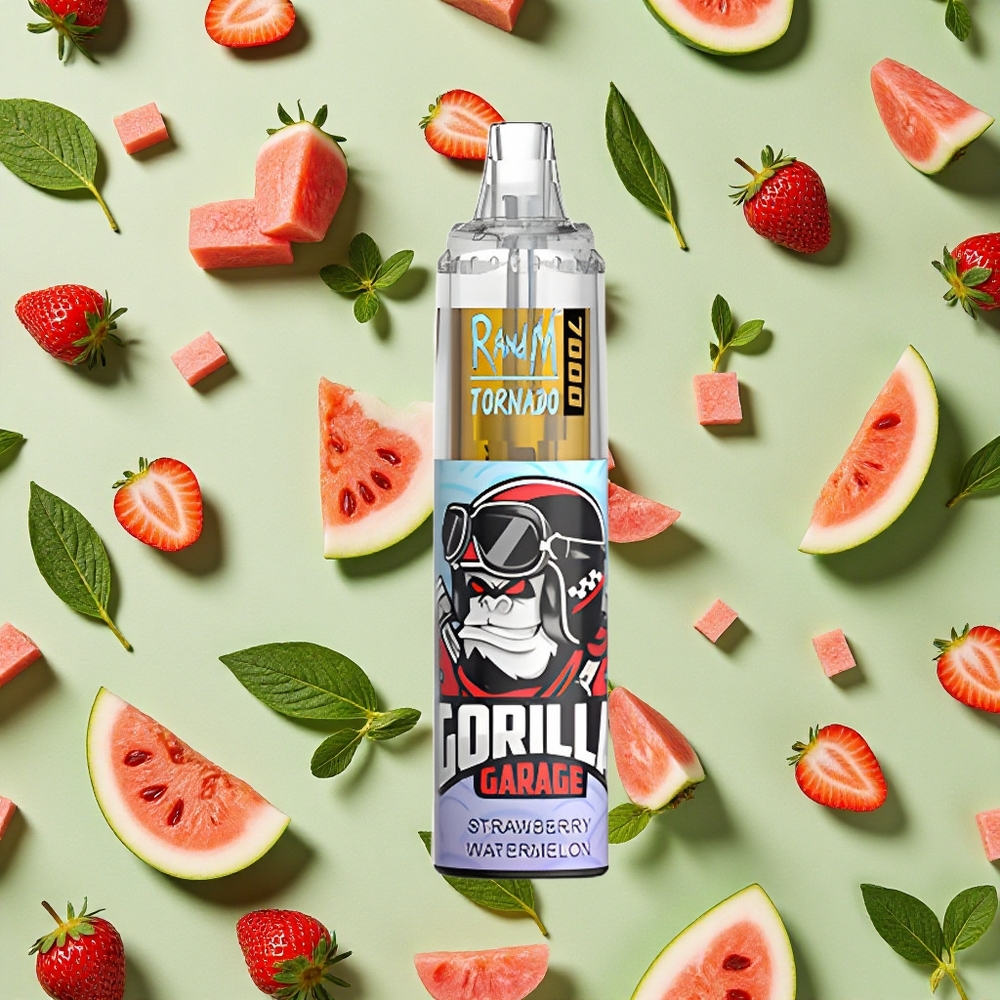 RandM Fumot Tornado 7000 Puffs 14 ml E-líquido Morango Melancia