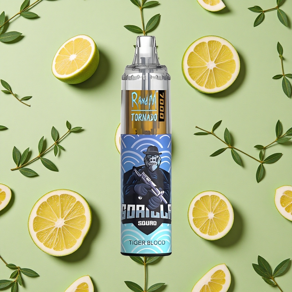 RandM Fumot Tornado 7000 Puffs 14 ml E-líquido Sanguínea de Tigre