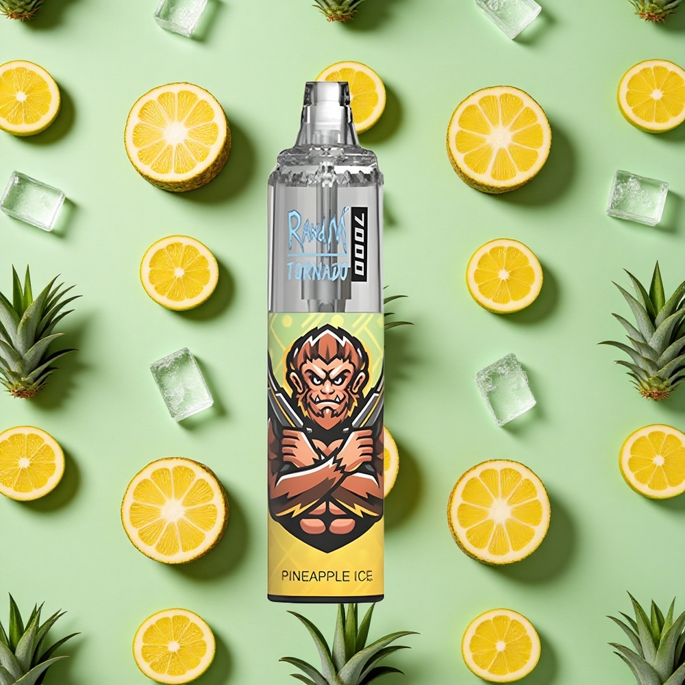 RandM Fumot Tornado 7000 Puffs 14ml E-líquido Abacaxi Gelo
