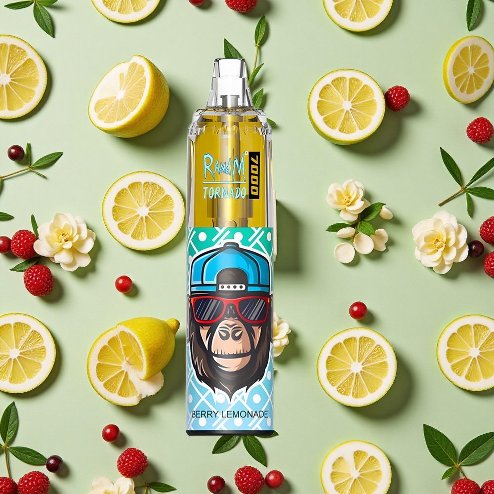 RandM Fumot Tornado 7000 Puffs 14ml E-líquido Bagas Limonada