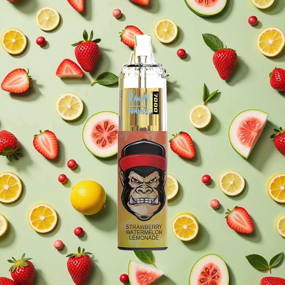 RandM Fumot Tornado 7000 Puffs 14ml E-líquido Morango Melancia Limonada