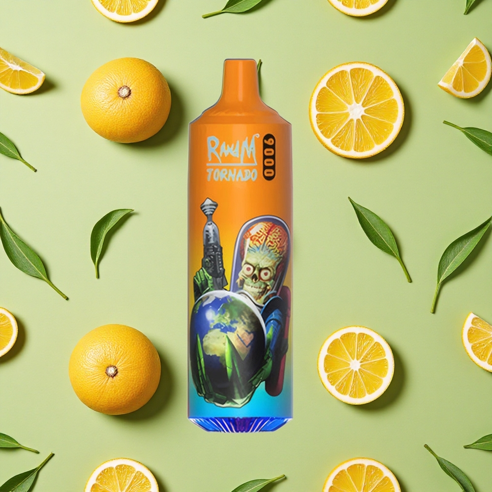 RandM Fumot Tornado 9000 Puffs 18 ml E-líquido Laranja Refrigerante