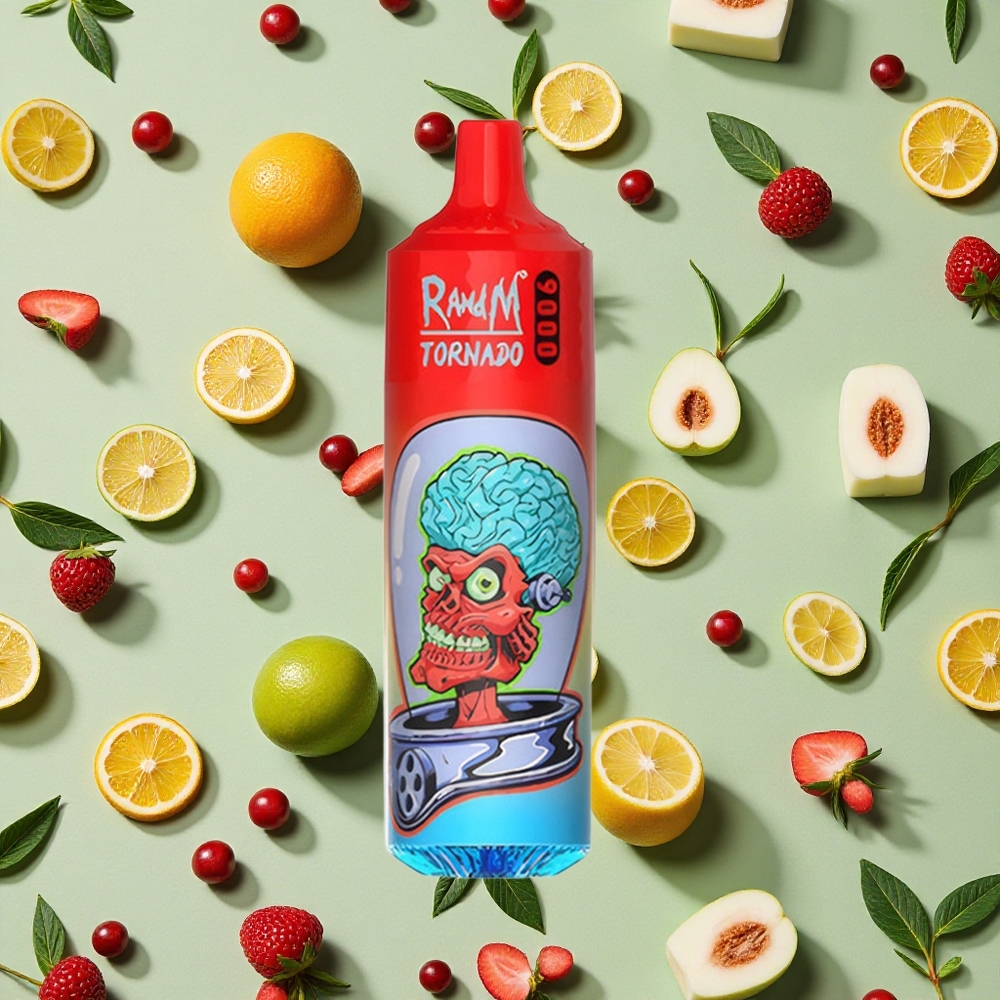 RandM Fumot Tornado 9000 Puffs 18 ml E-líquido Mistas Frutas Vermelhas