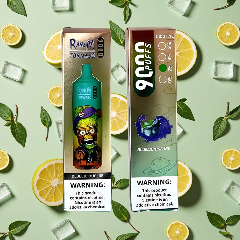 RandM Fumot Tornado 9000 Puffs Gelo Azul Delicioso
